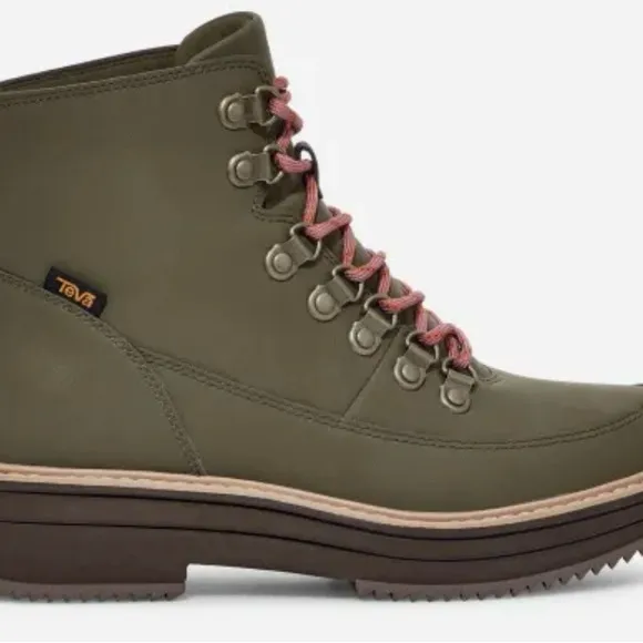 Teva Midform Hiking Boots - Olive Green, Size 10 (US) Women’s