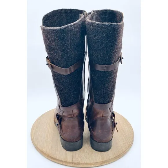 Teva Shoes Womens 8.5 Brown Leather Riding Boots Harness