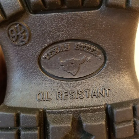 Texas Steer Sport 9.5 Brown Insulated Winter Work Boots Leather Military Combat
