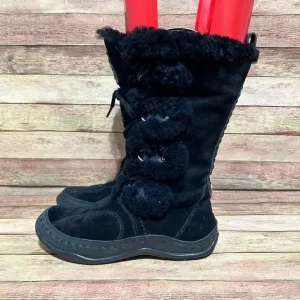 The North Face Black Suede Abby ll Winter Boots