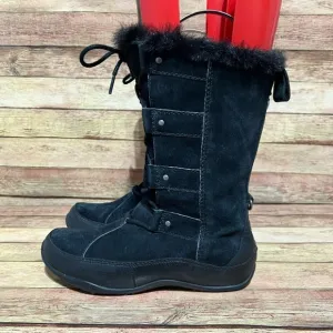 The North Face Black Suede Primaloft Winter Boots