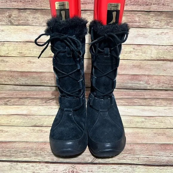The North Face Black Suede Primaloft Winter Boots