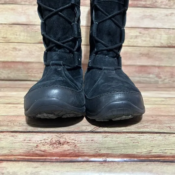 The North Face Black Suede Primaloft Winter Boots
