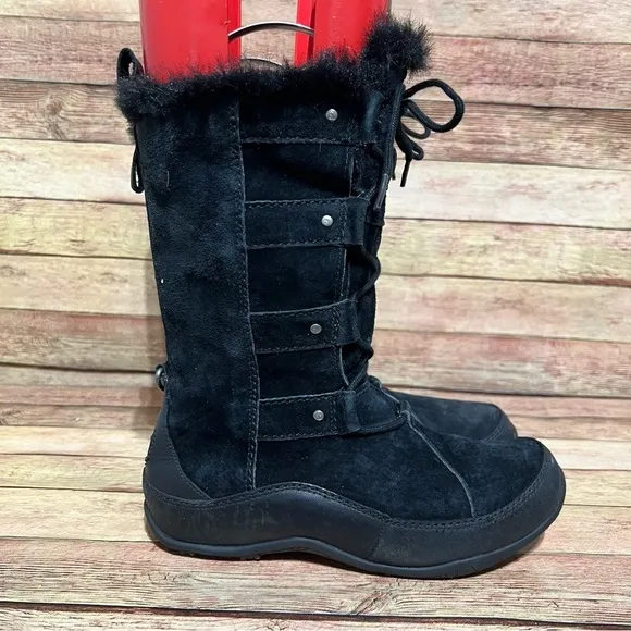 The North Face Black Suede Primaloft Winter Boots