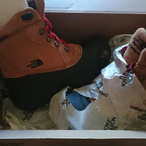 The North Face Brown and Black Outdoor Boots