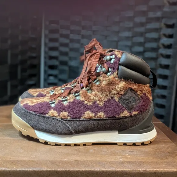 The North Face Brown and Purple Winter Boots