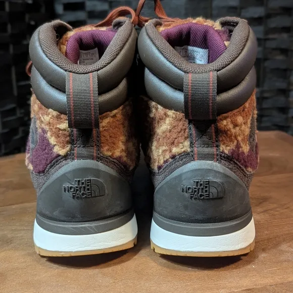 The North Face Brown and Purple Winter Boots