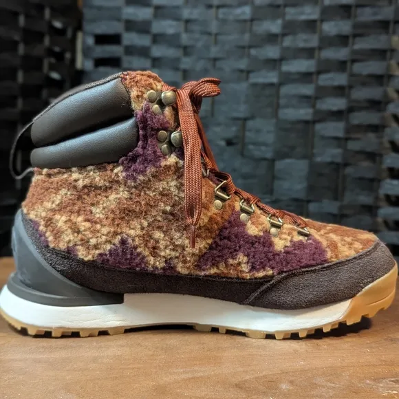 The North Face Brown and Purple Winter Boots