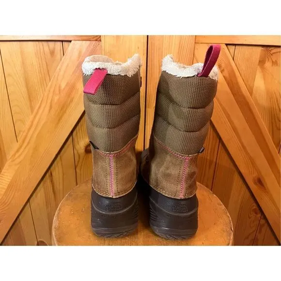 The North Face Girls Suede Heat Seeker 200 Gram Insulation Winter Snow Boots 5