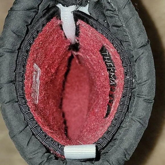 THE NORTH FACE TNF BLACK ALPENGLOW IV WATERPROOF WINTER BOOTS, SIZE 2