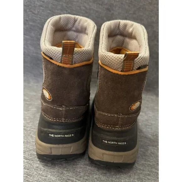 The North Face Winter Snow Boots Youth 2 Garcons Brown Insulation Round Toe