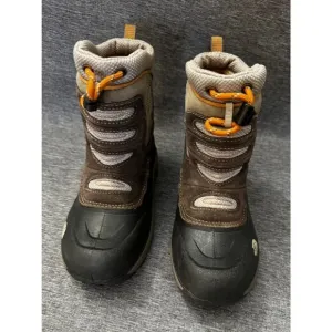 The North Face Winter Snow Boots Youth 2 Garcons Brown Insulation Round Toe