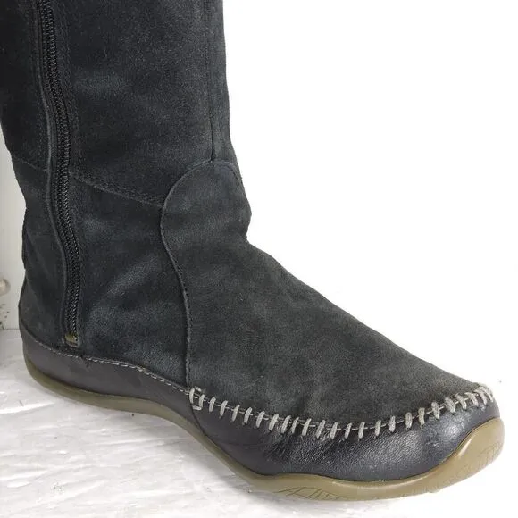 The North Face Women Janey US8 Black Suede Insulated Primaloft Waterproof Boots