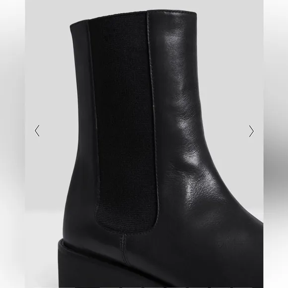 THEORY***CHELSEA BOOTIE In Black Leather**EU 40; US 10 $475