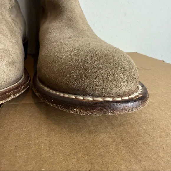 Thursday Boot Co. Men's Rogue Jodhpur Chelsea Boot in Taupe Suede Size 10.5