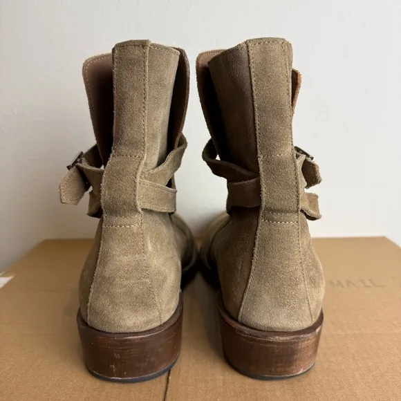 Thursday Boot Co. Men's Rogue Jodhpur Chelsea Boot in Taupe Suede Size 10.5