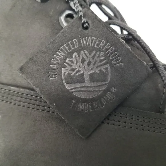 Timberland 6 inch Premium Boots Black Junior Leather Boots 12907  Size 4