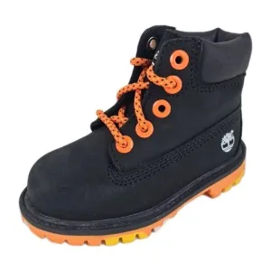 Timberland 6In Confection TODDLER Boots Outdoors Black Leather Size 7