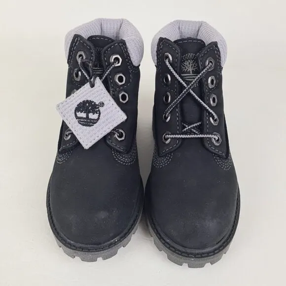 Timberland 6In Premium Thrml 55807 TODDLER Boots Outdoors Black Leather
