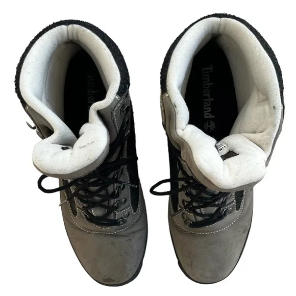 Timberland Boots Hiking Euro Hiker Winter Hiking Boots Tan Grey Black Size 11