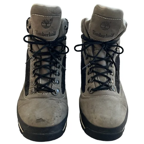 Timberland Boots Hiking Euro Hiker Winter Hiking Boots Tan Grey Black Size 11