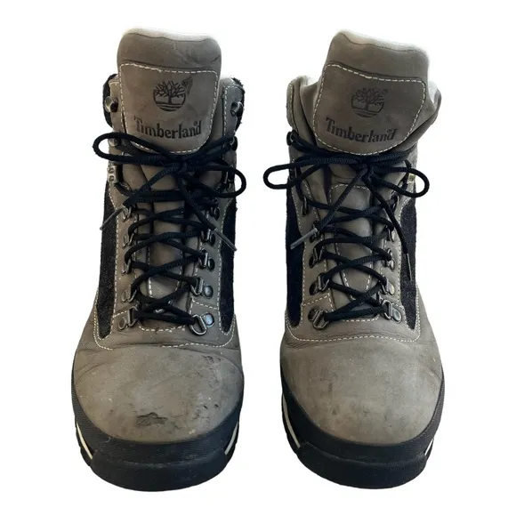 Timberland Boots Hiking Euro Hiker Winter Hiking Boots Tan Grey Black Size 11