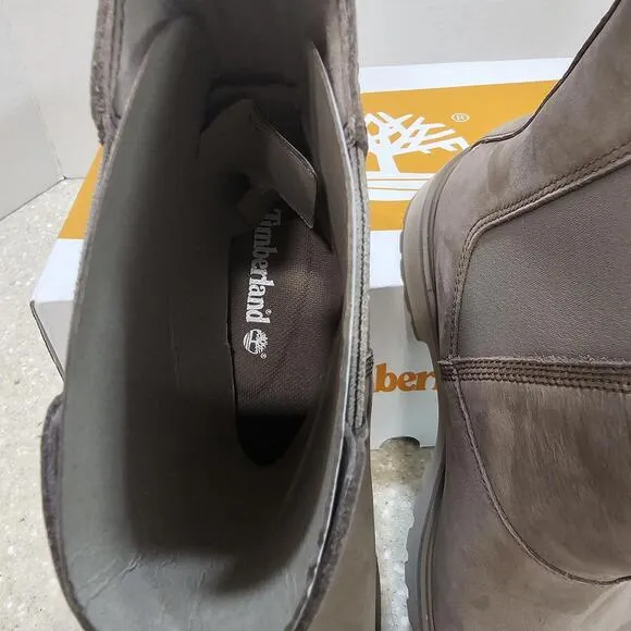 Timberland Carnaby Cool Chelsea Boots Brown Tan Heel Ankle Bootie Women's Sz 7.5