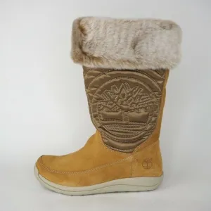 Timberland Holly Berry Tall Wheat Little Kids Boots Winter Leather