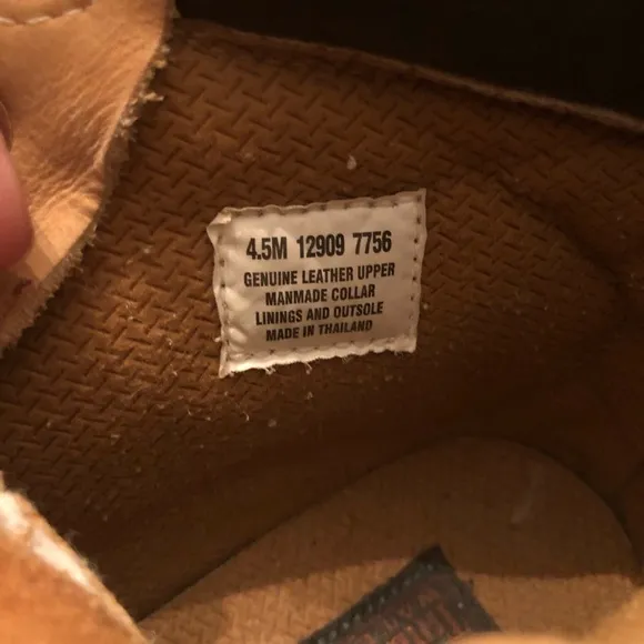 Timberland leather boy boots 4.5 M