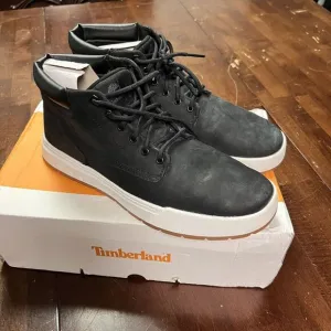 Timberland Maplegrove Chukka Boots Mid Lace Sneaker‎ Men 10.5 Jet Black Hiking