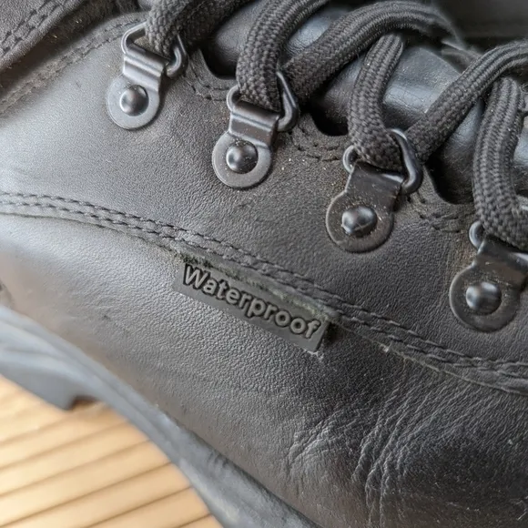 Timberland Mens &quot;White Ledge&quot; Waterproof Hiking Boots Size 12 Black Leather 1212