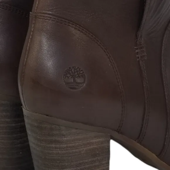 Timberland New Rudston Leather Ankle Boots in Dark Brown Womens Size 6 M