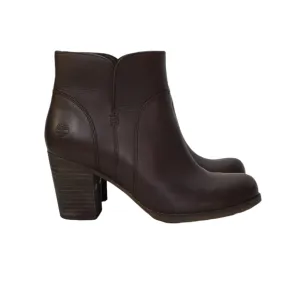 Timberland New Rudston Leather Ankle Boots in Dark Brown Womens Size 6 M