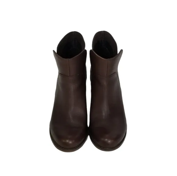 Timberland New Rudston Leather Ankle Boots in Dark Brown Womens Size 6 M