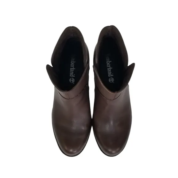 Timberland New Rudston Leather Ankle Boots in Dark Brown Womens Size 6 M