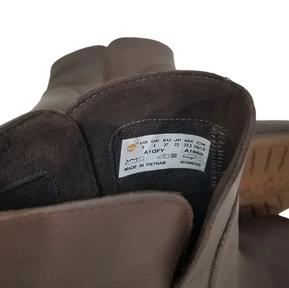 Timberland New Rudston Leather Ankle Boots in Dark Brown Womens Size 6 M