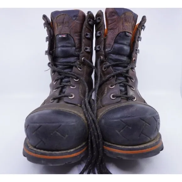 Timberland Pro Boondock Waterproof Insulated Brown 8&quot; Boot TB0A128P 214 Mens 9.5