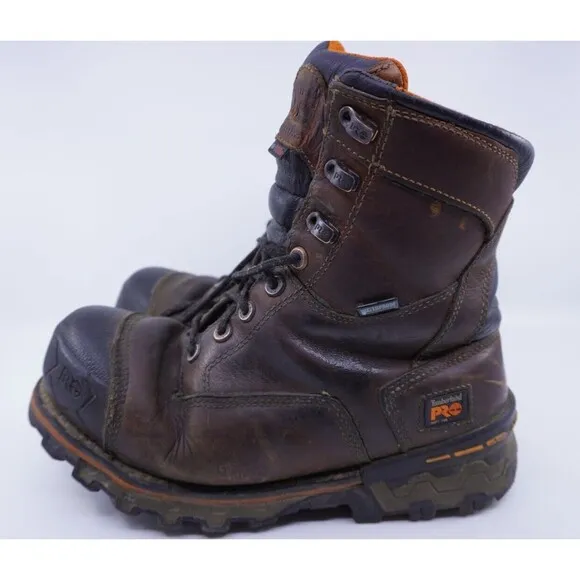 Timberland Pro Boondock Waterproof Insulated Brown 8&quot; Boot TB0A128P 214 Mens 9.5