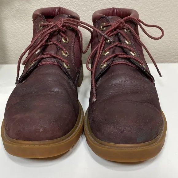 Timberland Rhinebeck Chukka Boots in Dark Burgundy Nubuck Suede Size 8.5
