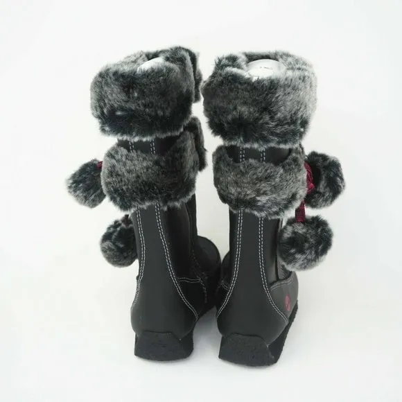Timberland Toddlers Boots Winter BERRY TALL BT FUR Leather Black