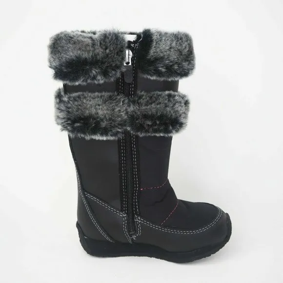 Timberland Toddlers Boots Winter BERRY TALL BT FUR Leather Black