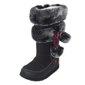 Timberland Toddlers Boots Winter BERRY TALL BT FUR Leather Black