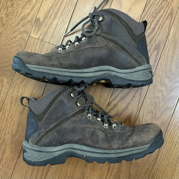 Timberland White Ledge Mid Waterproof Brown Hiking Boots (12135) Men’s Size 11 M