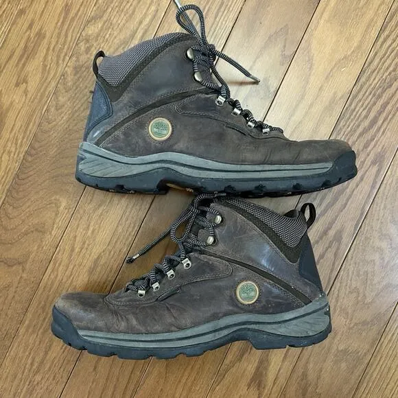 Timberland White Ledge Mid Waterproof Brown Hiking Boots (12135) Men’s Size 11 M