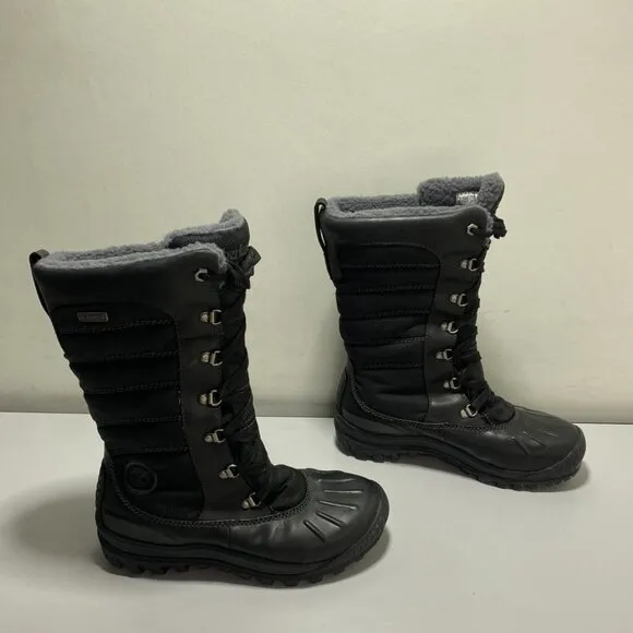 Timberland Women’s Mount Holly Tall Duck Boots – Black – Size 7.5