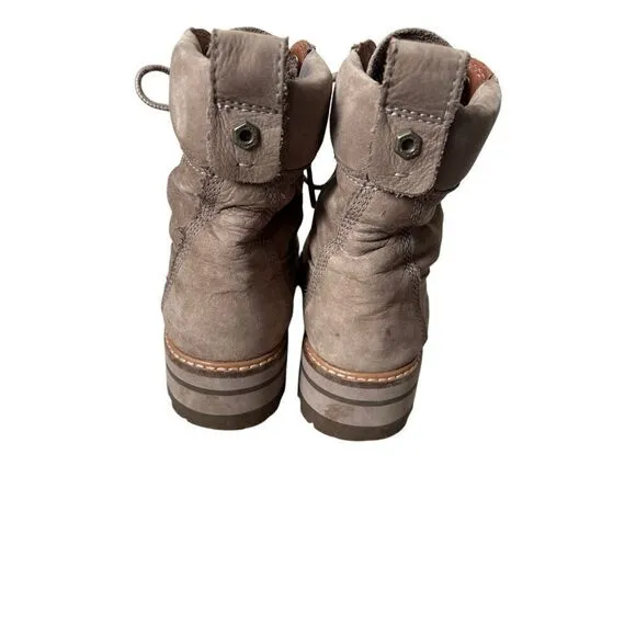 Timberland Women's Courmayeur Valley Hiking Boots Taupe Nubuck Sz 9.5