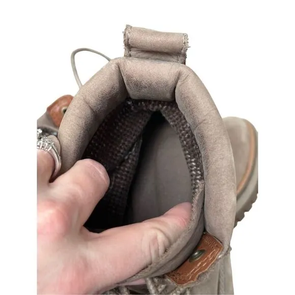 Timberland Women's Courmayeur Valley Hiking Boots Taupe Nubuck Sz 9.5
