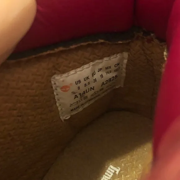 Toddler Red Timberland boots