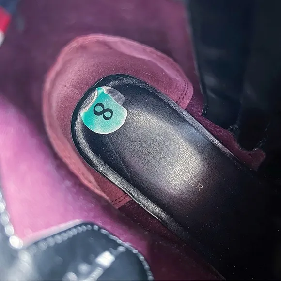 Tommy Hilfiger • Faux Leather Lug Sole Bootie equestrian logo strap buckle