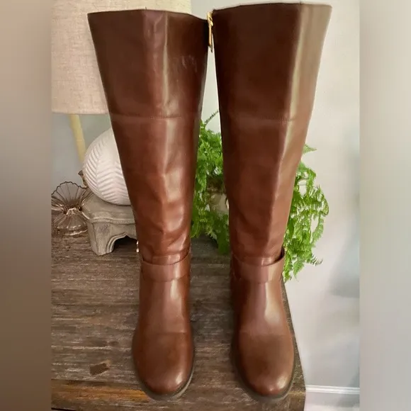 'Tommy Hilfiger Logo Knee High Riding Boots |Women's 8